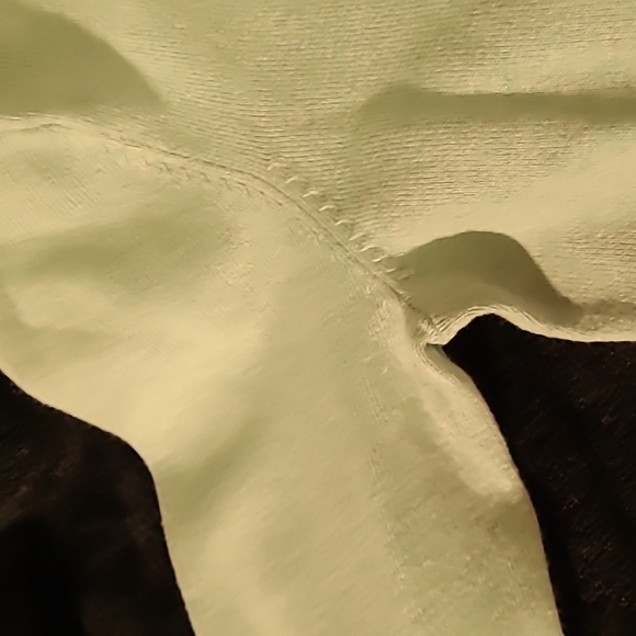 WAS $48. KERSH Powder Green 3/4 Sleeve Buttondown Sweater Ribbed Wi - Picture 7 of 14